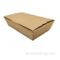 Cajas de alimentos de papel de Kraft de Take Away 1500ml